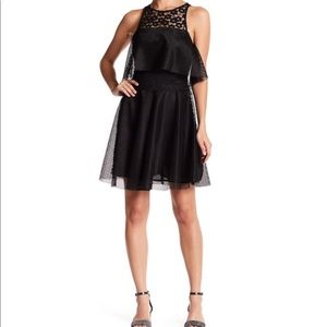 🆕 Betsey Johnson black lace mesh dress- size 0